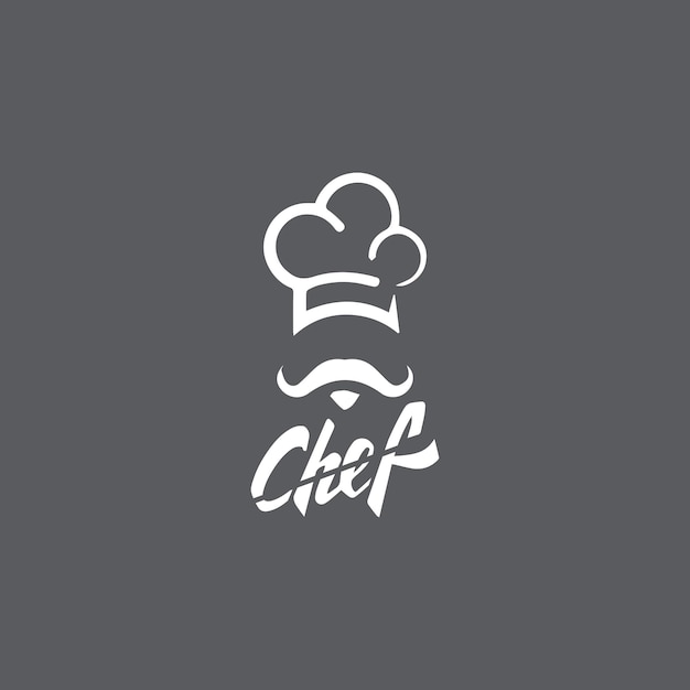 Hoed chef-kok logo sjabloon vector pictogram illustratie