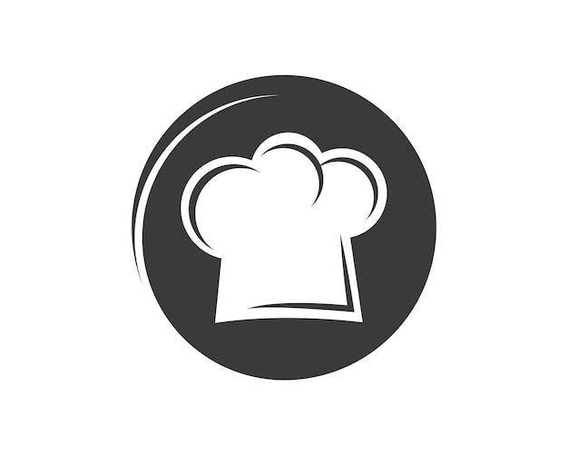 Hoed chef-kok logo sjabloon vector