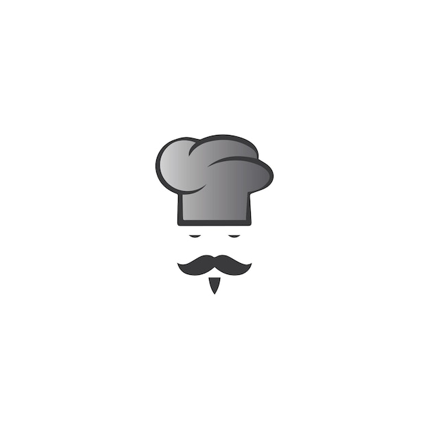 Hoed chef-kok logo sjabloon