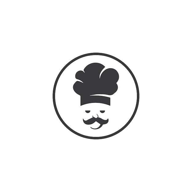 Hoed chef-kok logo sjabloon