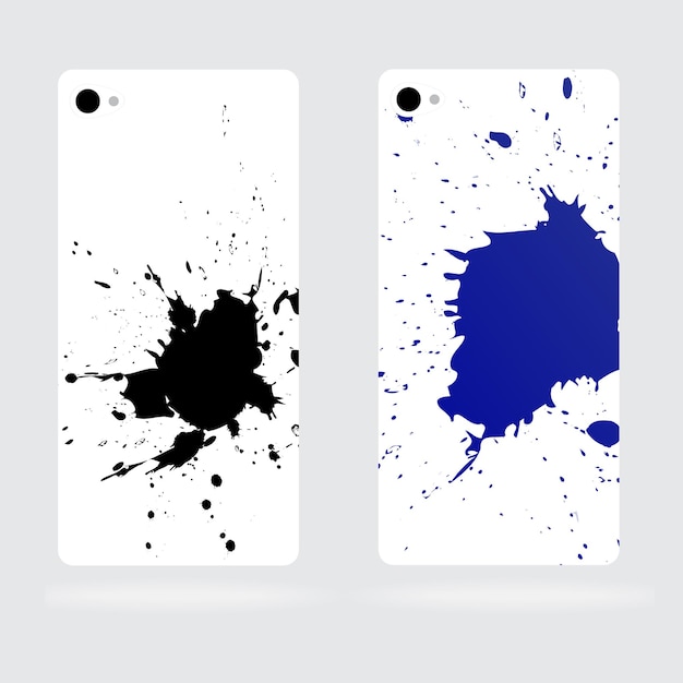 Hoes voor smartphones, telefoons. Ontwerpelement voor spandoek, poster, ansichtkaart.