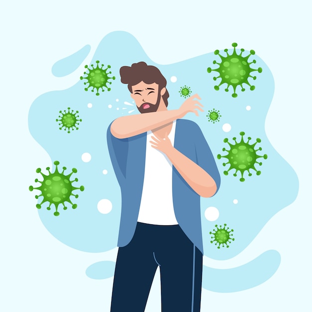 Hoestverspreiding Coronavirus