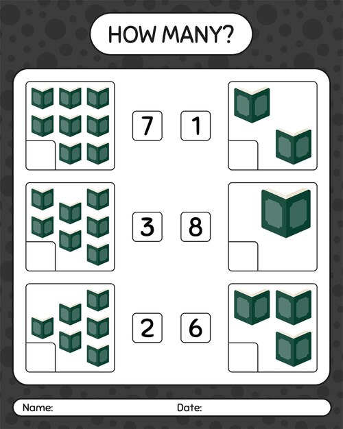 Hoeveel tellen spel met koran. werkblad