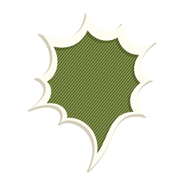 Hoge gedetailleerde vectorillustratie van toespraak bubble concept