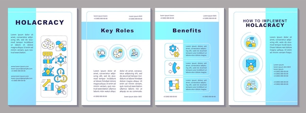 Holacracy implementing brochure template