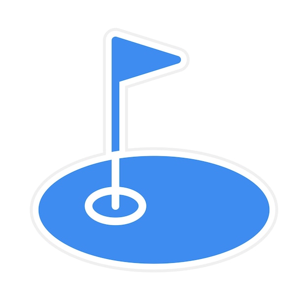 Vector hole icon vector image can be used for golf