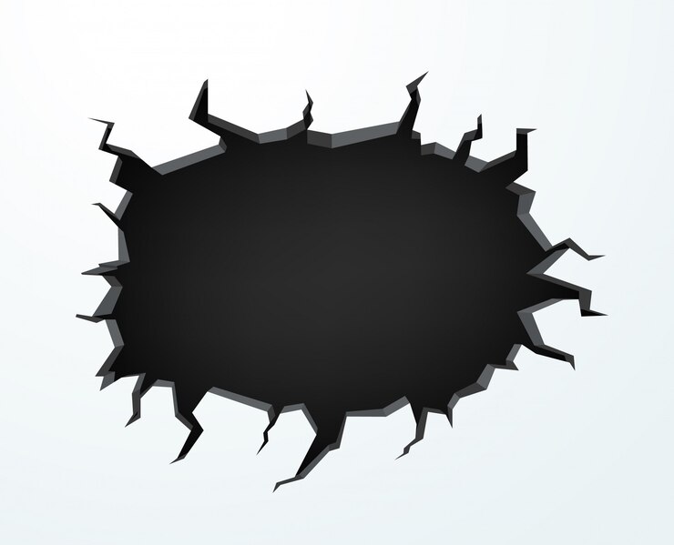 Vector 壁のベクトル図の穴。