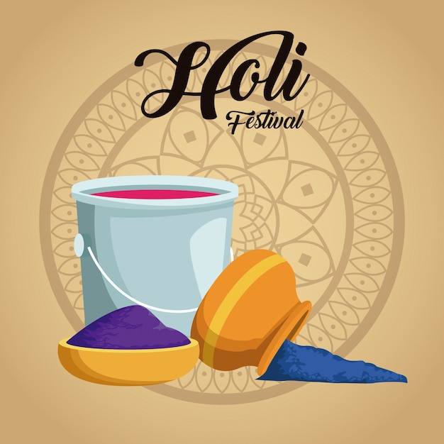 Holi celebrazione design