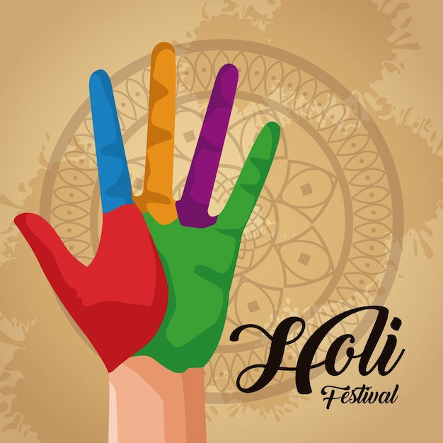 Holi celebration design