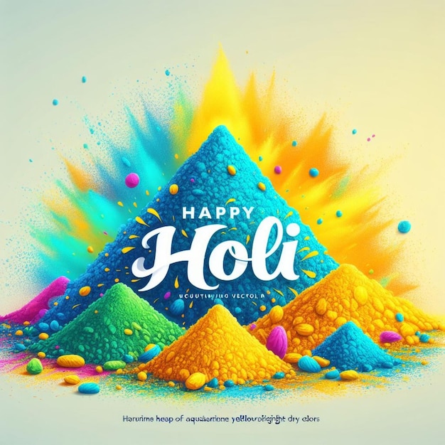 Holi Day Card with Indian Flag Theme Child Joy on Holi Day Card