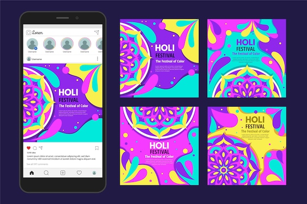 Холи фестиваль посты в instagram