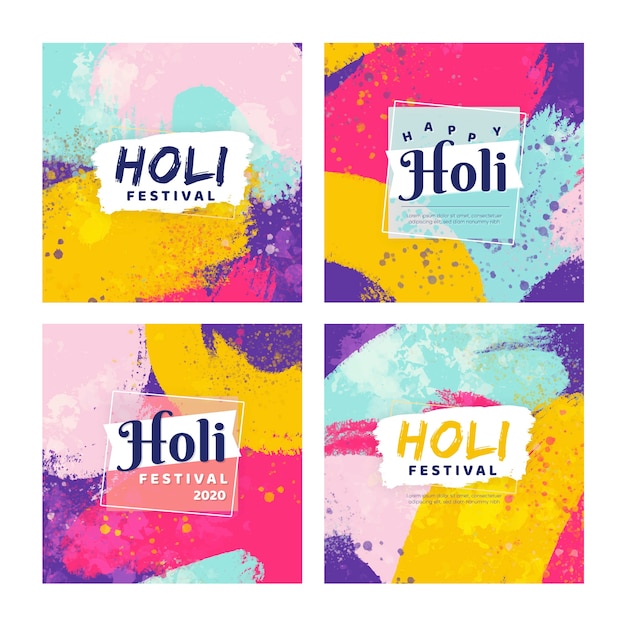 Holi festival instagram postverzameling