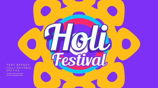 Holi festival-teksteffect