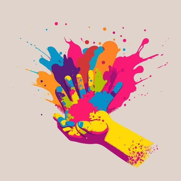 Holi festival vector illustration