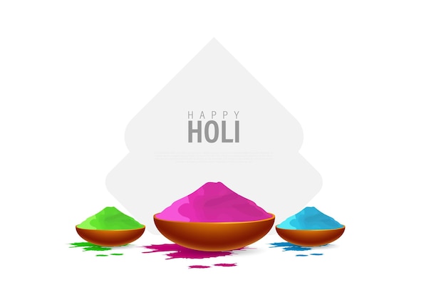 Holi Indian festival of colors creative banner template design