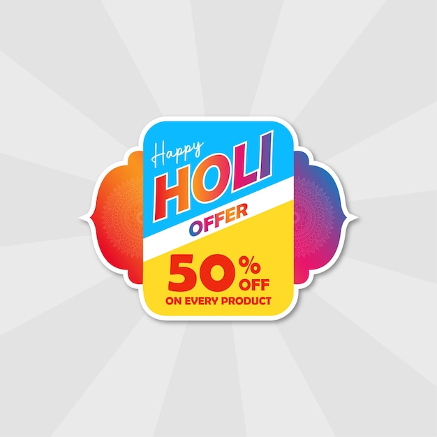 Holi Offer Logo