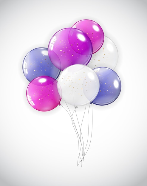 Holiday background with balloons.