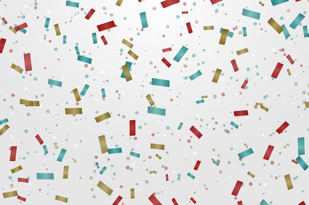 Vector holiday confetti pattern