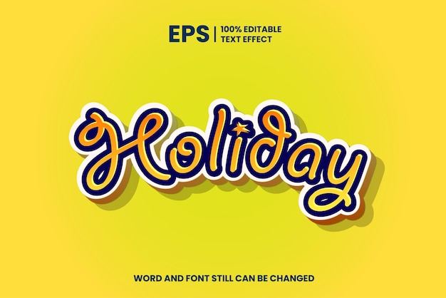 Holiday EditableText Effect Templates