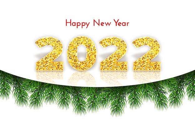 Праздничная подарочная карта happy new year 2022.