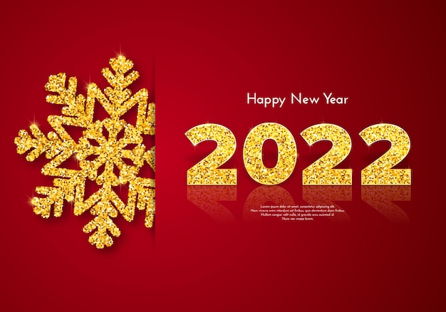 Праздничная подарочная карта happy new year 2022.
