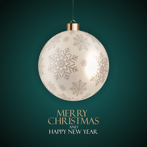 Vector holiday new year and merry christmas background