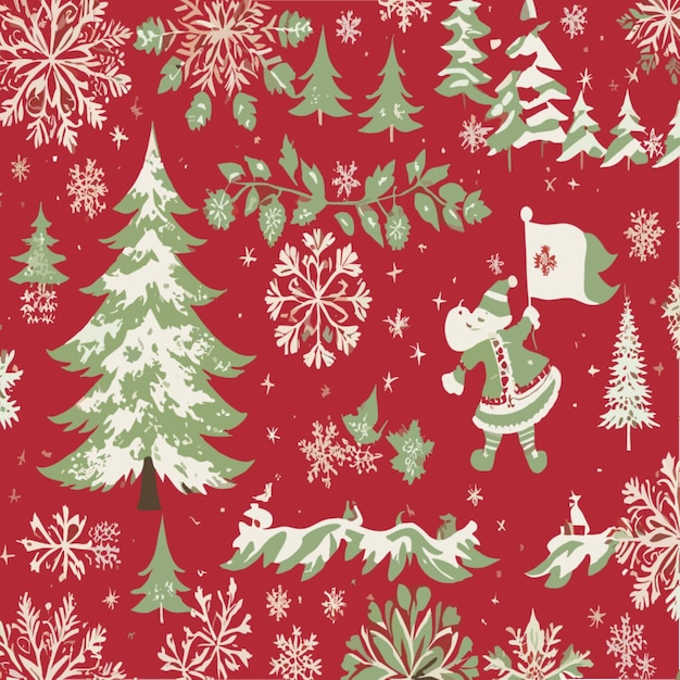 Premium Vector | Holiday pattern