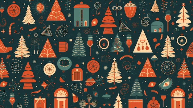 Vector holiday patterns vector background