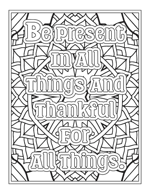 Vector holiday quotes coloring pages for kdp coloring pages