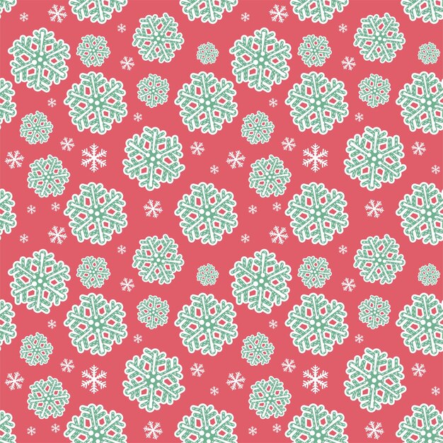 Holiday seamless background with snowflakes