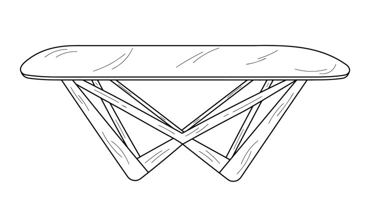 वेक्टर holiday table sketch isolated vector