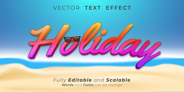 Holiday text effect Editable 3d text style