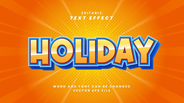 Holiday text effect