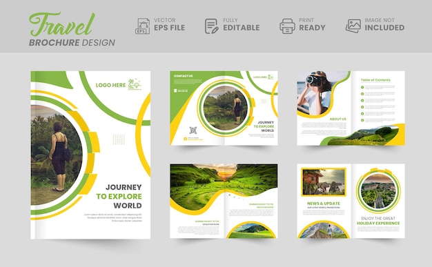 holiday travel brochure design