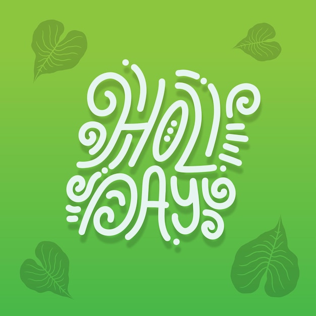 Vector holiday typography