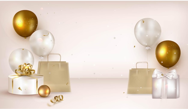 Holidays beige background design