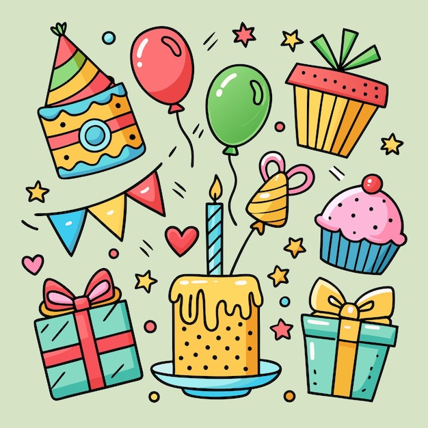 Vector holidays and celebrations icons vector