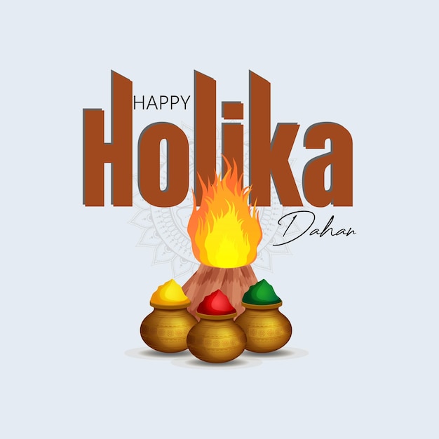 Holika Dahan also known as Choti Holi is a Hindu festival observed on the night before Holi