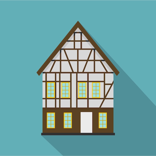 Holland house icon Flat illustration of holland house vector icon for web