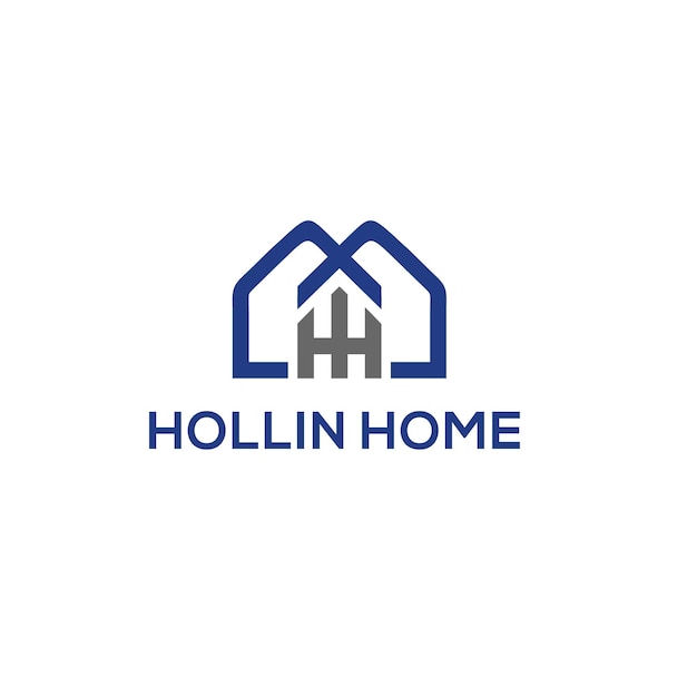 Vector hollin huis logo sjabloon