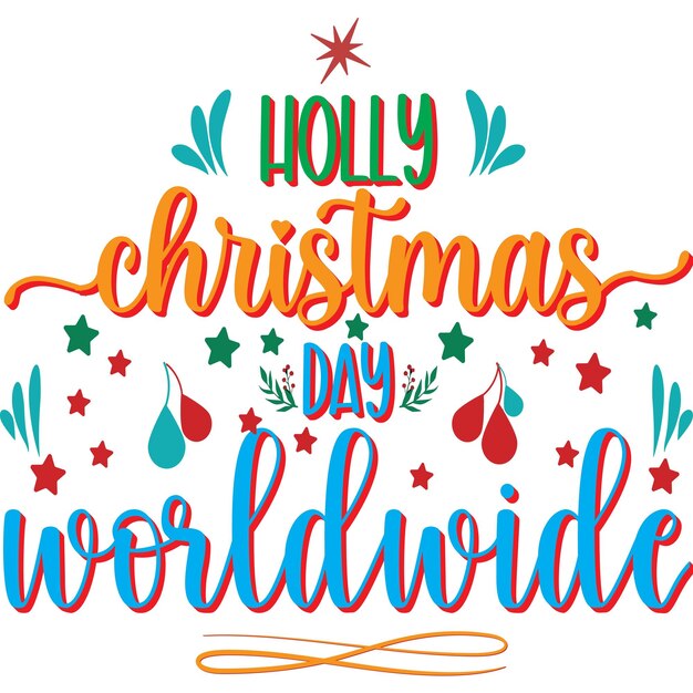Premium Vector | Holly christmas day