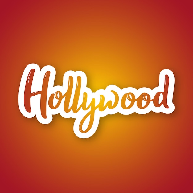 Hollywood handgetekende letters naam