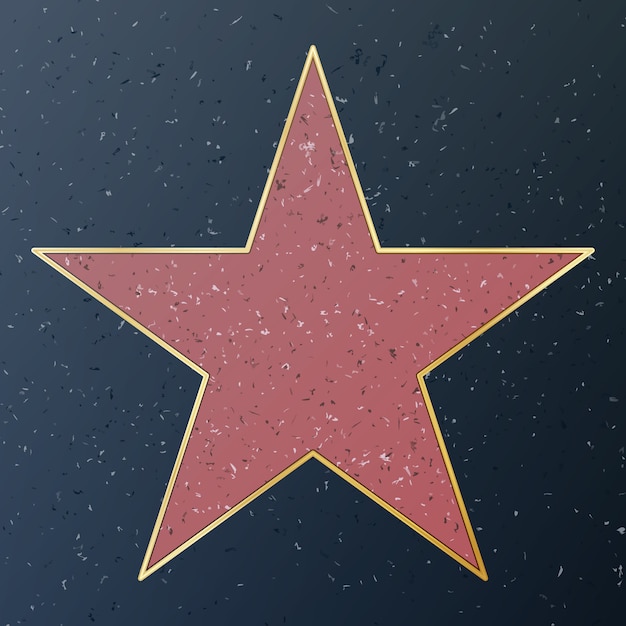 Vettore hollywood walk of fame