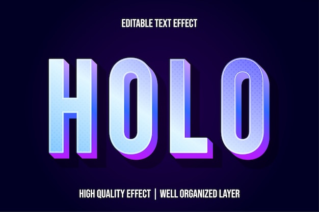 Holo 3D-teksteffectstijl