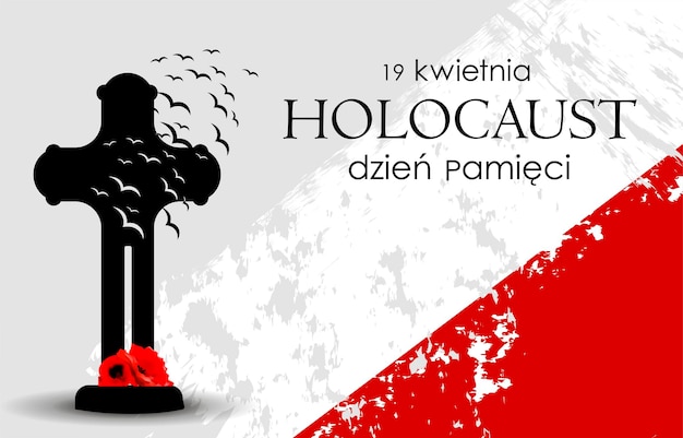 Holocaust Poster for the day of remembrance of those killed in the Holocaust