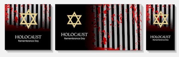 Holocaust Poster for the day of remembrance of those killed in the Holocaust