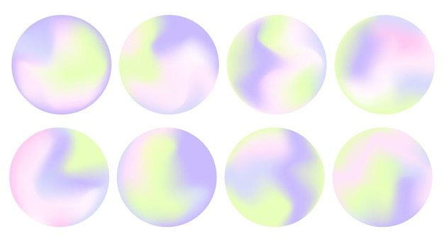 Vector holografische achtergrond met kleurovergang y2k esthetiek
