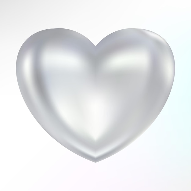Holografische moeder van parel hart opal hart vorm magische liefde talisman