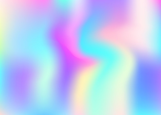 Vettore sfondo ologramma gradiente iridescente moderna luce lucida sh
