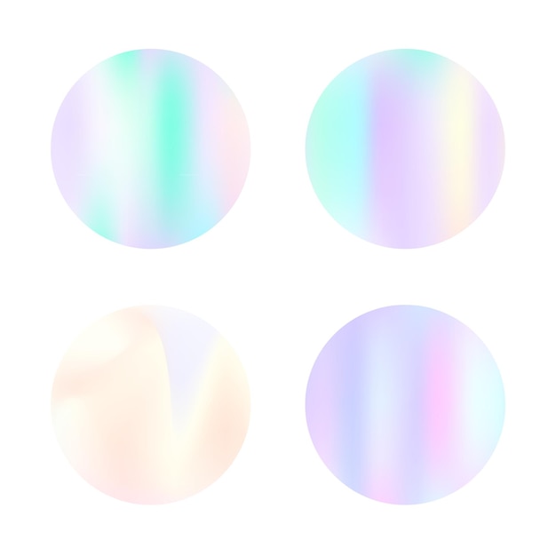 Holographic abstract backgrounds set